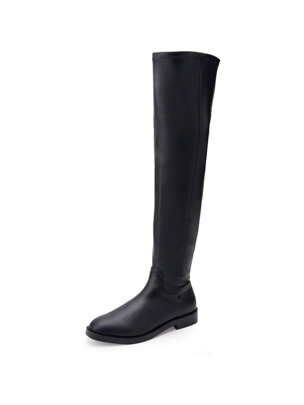 NEW Aerosoles Over the Knee Boots Black Vegan Leather